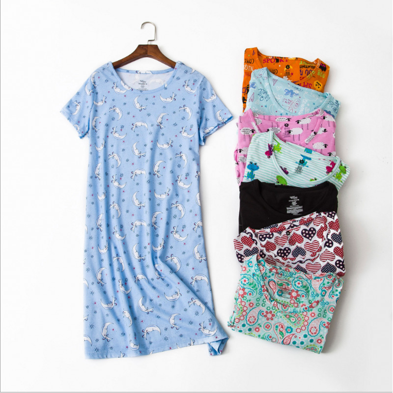 100 cotton plus size night gowns