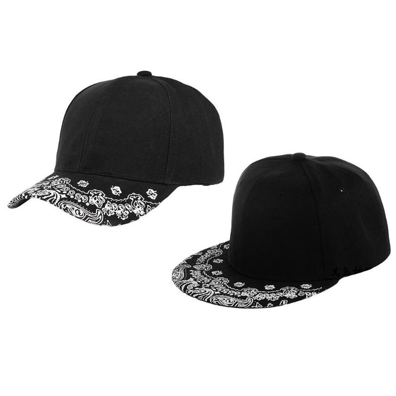 

Visors Unisex Hiphop Paisley Print Flat Curved Brim Adjustable Baseball Cap Snapback Hat UV Protection Chapeau Femme 2021, Flat brim