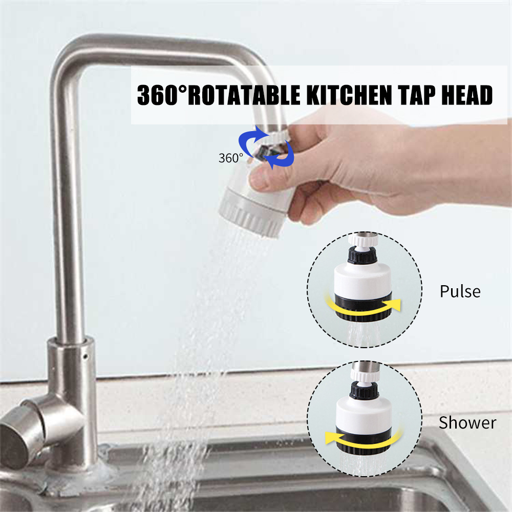 

Bathroom Faucet Nozzle Kitchen Tap Head 360 Rotatable Faucet Sprayer Water Saving Movable Spray Head