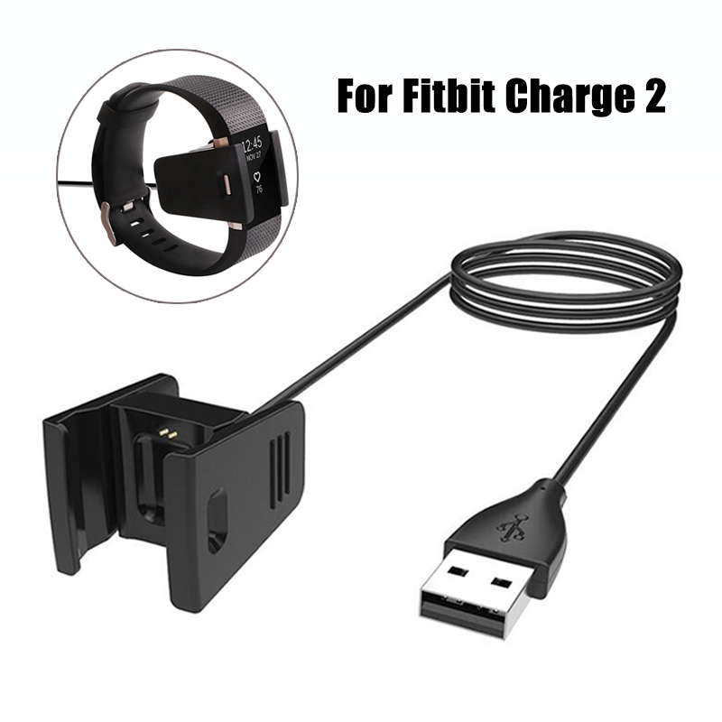 

55cm/100cm Quick Replacement Charger USB Cable for Fitbit Charge 2 Wristband Dock Adapter