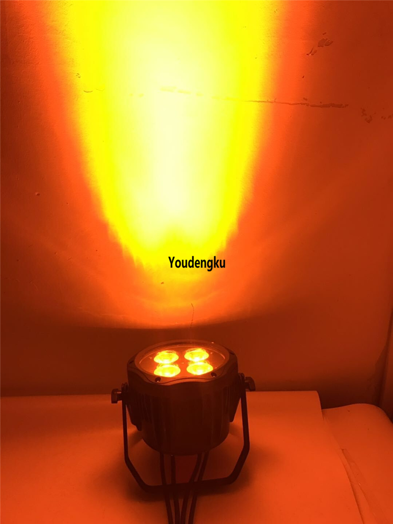 10 pieces Stage lighting equipment waterproof ip65 RGBWA UV par led light slim flat led par 4x18W light with cheap price-image-453303884