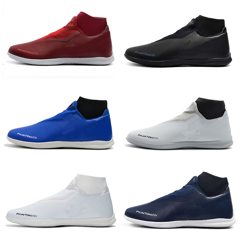 

2019 mens soccer shoes Phantom Vison Academy DF IC soccer cleats indoor football boots Tacos de futbol high quality original, Black