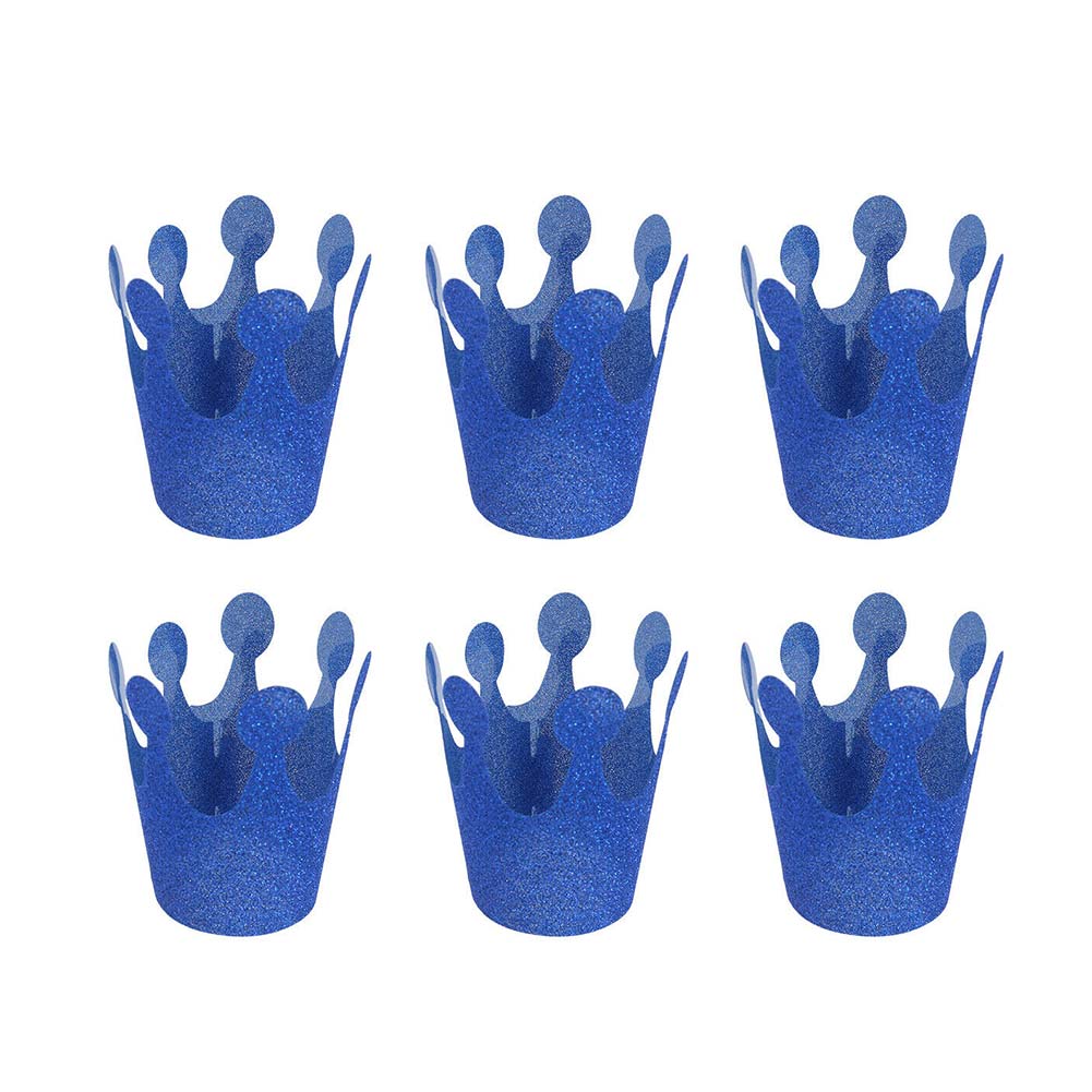 

12pcs PVC Decorative Gift Crown Hat Glitter Reusable Ultralight Cute Solid Fashion Party Supplies Birthday Bling Baby Kids