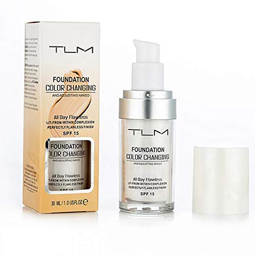 

Factory Price TLM Flawless Color Changing Liquid Foundation 30ml Long-wear Makeup Change To Your Skin Tone By Blending, As description
