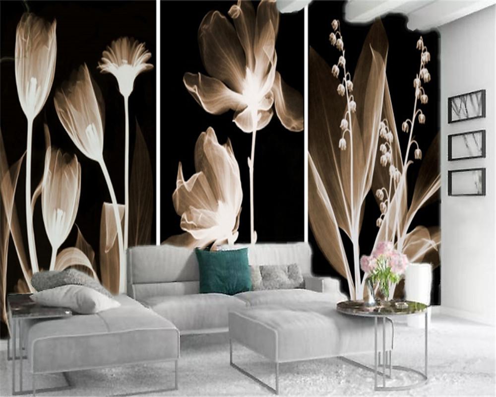 

3d Wallpaper Custom Photo Mural Beautiful Flower Illustration Living Room Bedroom TV Background Wall Wallpaper, As pic