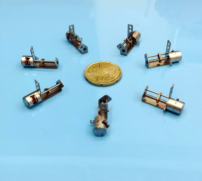 

MONR SANKYO CCTV miniature linear stepper motor, Japanese Miniature linear stepper motor, copper pull rod slide stepper motor,