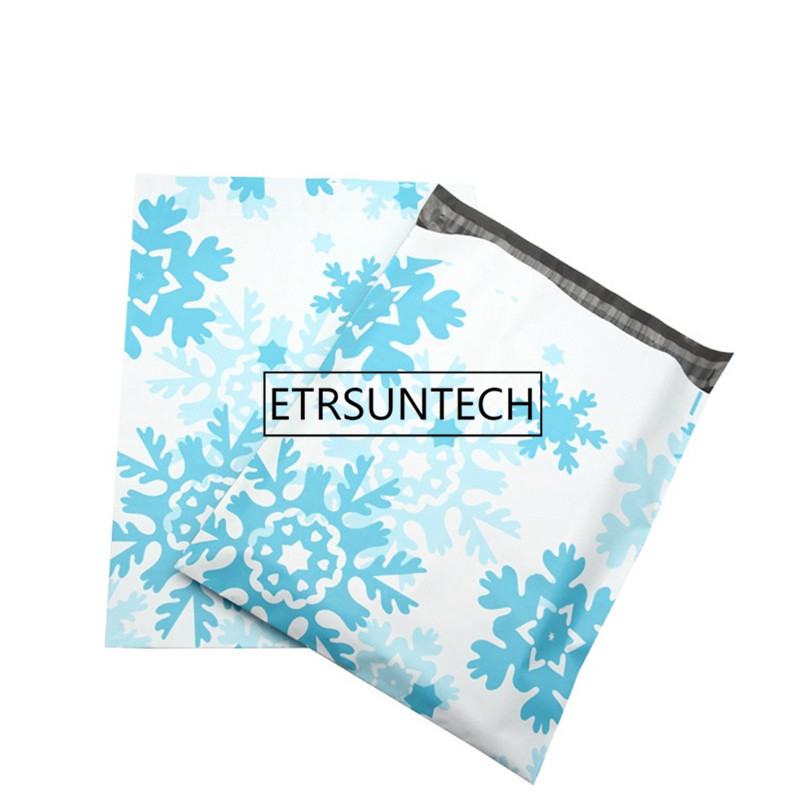

2000pcs/lot Starfish snowflake pattern Plastic Post Mail Bags Poly Mailer Self Sealing Mailer Packaging Envelope Courier express bag