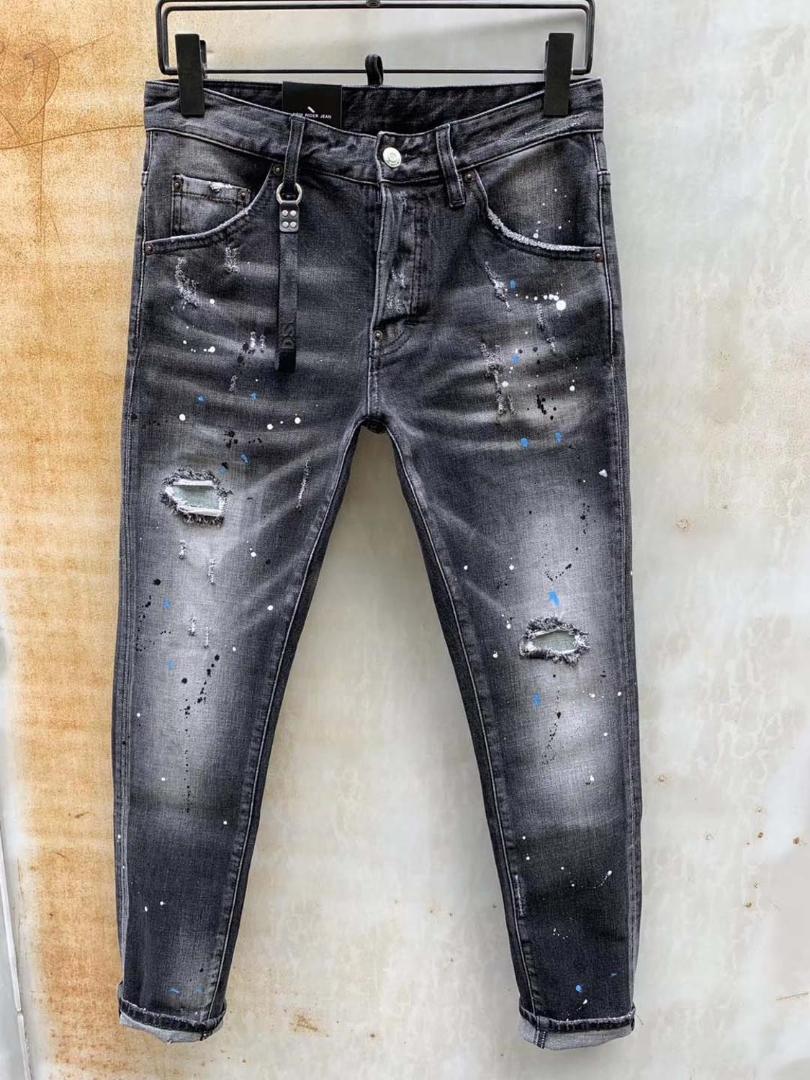 

DSENQI NEW Men Jeans Ripped for Jeans Pants biker Outwear Man Pants 928, As pic