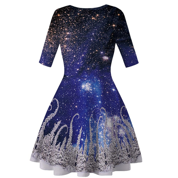 Buy Best And Latest BRAND Space Galaxy 3D Print Girls Dress 10 To 12 ...