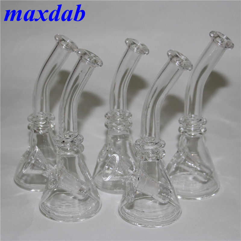 

Mini Glass Beaker 4.5 inch Bong Dab Rig Water Pipes Bongs Heady Pipe Wax Oil Rigs Small Bubbler
