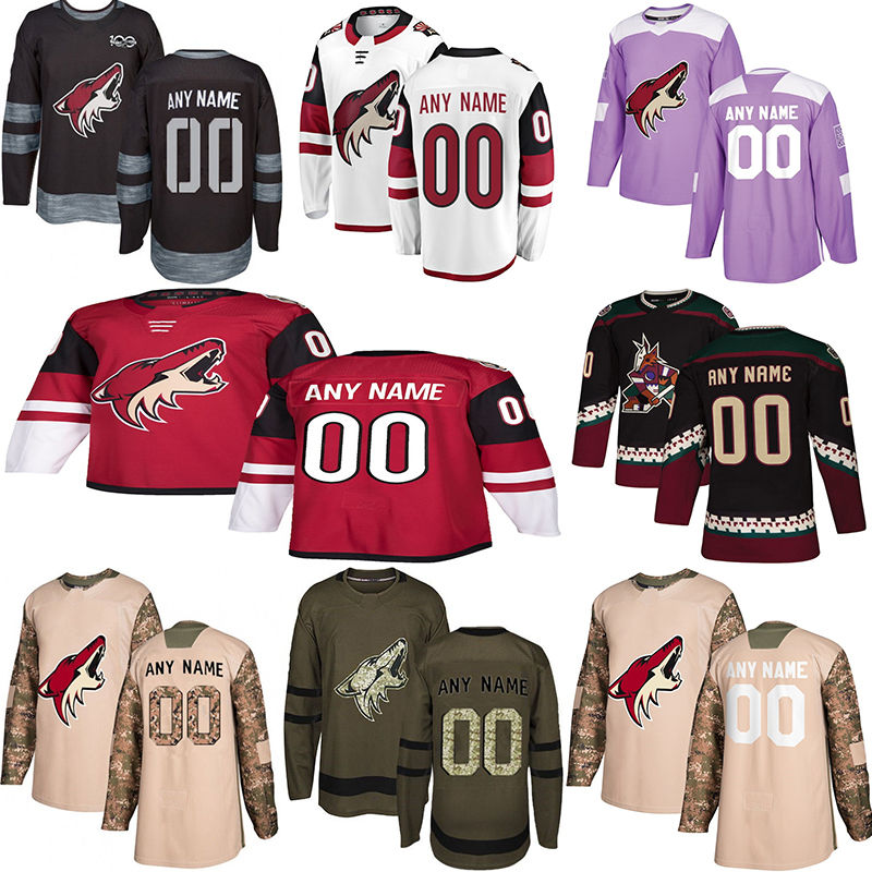 

2019 News Phoenix Coyotes hockey Jerseys Multiple styles Mens Custom Any Name Any Number Hockey Jerseys, Blue
