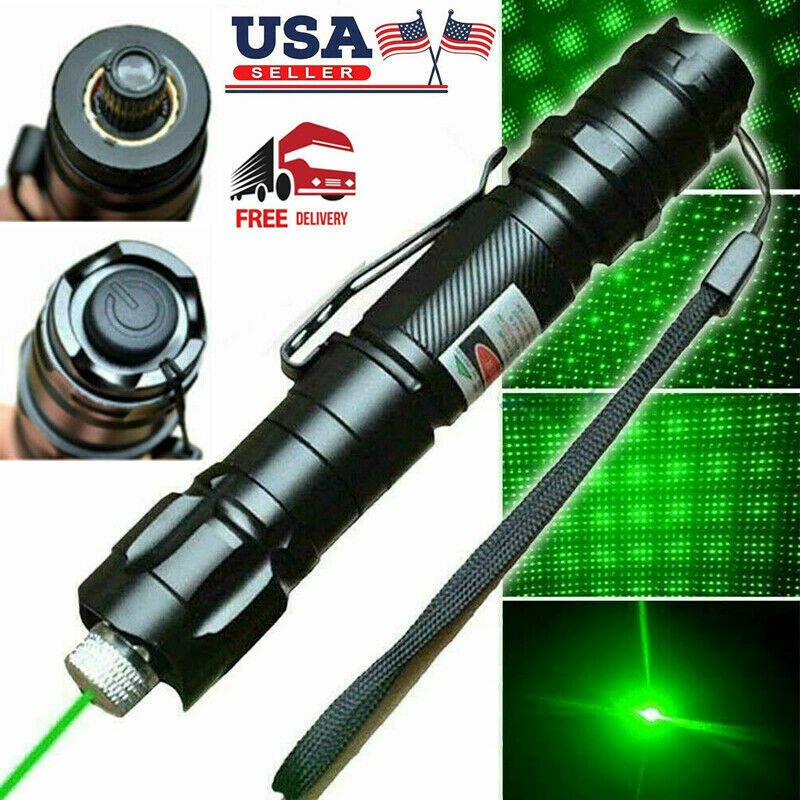 

100Mile Military 009 2in1 Green Laser Pointer Pen Star Cap Astronomy 5mw 532nm Powerful Cat Toy Amazing Pen only