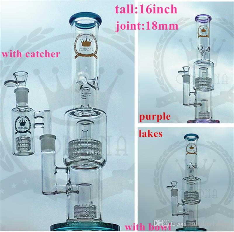 

Beatiful Color Hand painting Water Smoking Pipes Bong Hookahs pipe Cool Design Real High Quality glass bongs