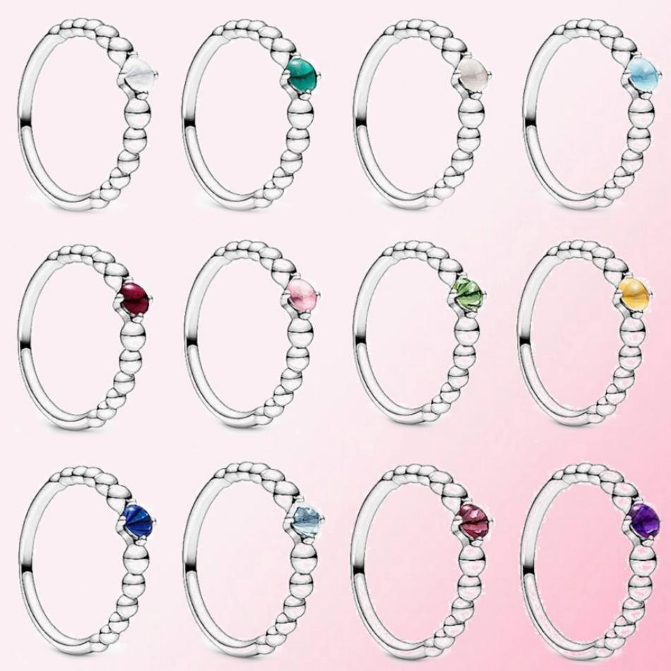 

WPENNYI 100% 925 Sterling Silver January February March October May June July August September October November December Birthstone Ring