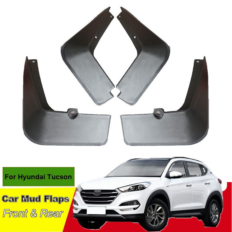 

Tommia For Hyundai Tucson Car Mud Flaps Splash Guard Mudguard Mudflaps 4pcs ABS Front & Rear Fender