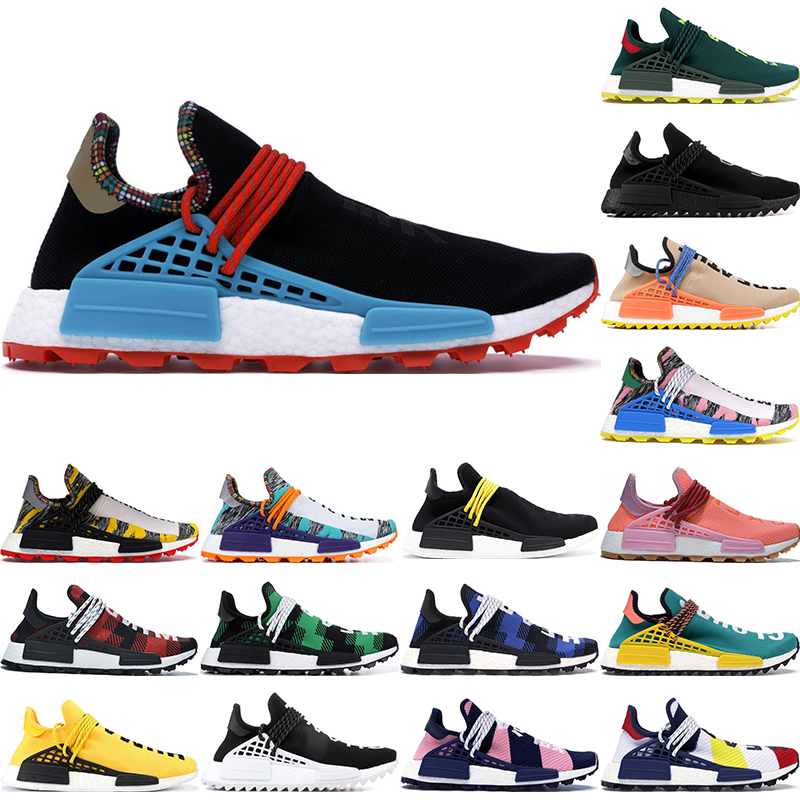 

2020 Human Race BBC Multi Color Pharrell Oreo Nobel Ink Mens Running Shoes Best Quality Pharrell Williams Womens stylist Shoes 36-47, Solar pack mother 36-47