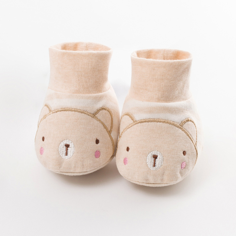 

Newborn Clothes -6M Cotton Infant Shoes Cover Baby Shoes Step Toddler New Spring and Autumn Born Feet Covern Baby, Army green