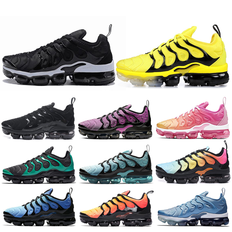 

men women tn plus running shoes psychic pink light menta bumblebee black white mens classic trainer sport sneaker shoes, 36-45 all red