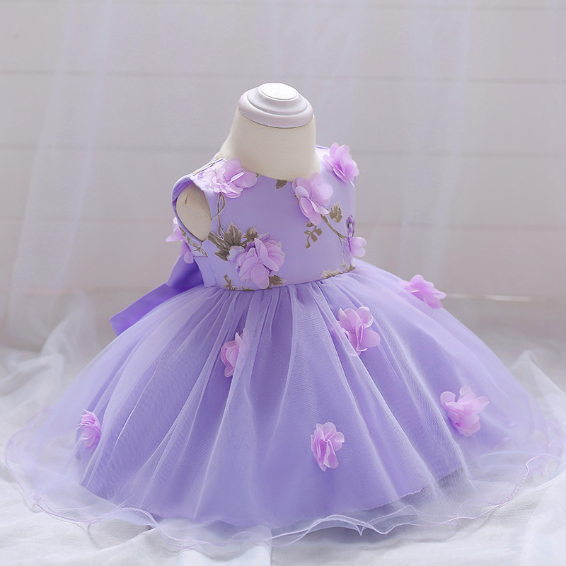 newborn purple dress