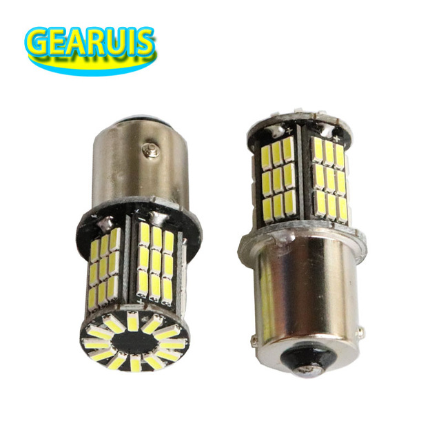 

10pcs A+ quality Car LED 1156 BA15S 1157 BAY15D S25 4014 57 SMD Turn Signal Tail Lights Parking Backup Brake Bulb Lamp White 12V, As pic