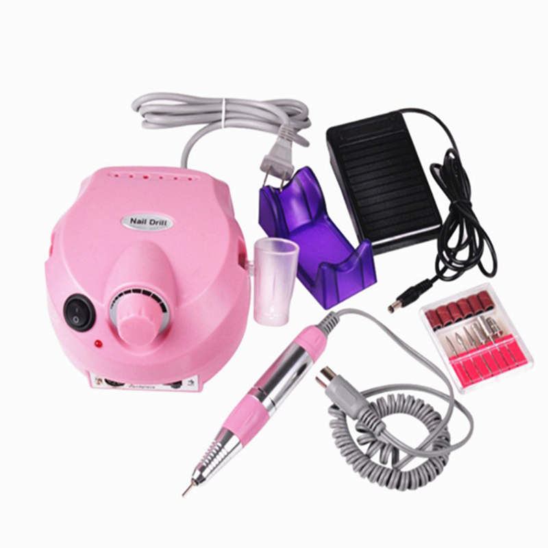 High speed professional electric nail drill electric nail machine drill auxiliary pedicure tool set file bit tool nail-image-468528856
