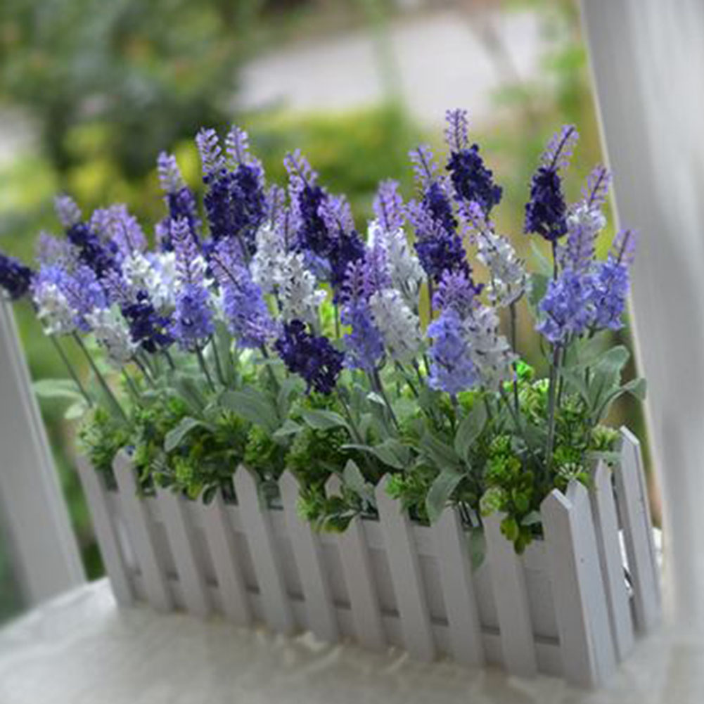 

1Pcs 10 Heads Artificial Lavender Silk Flower for Bouquets Wedding Home Party Decor 1 Bouquet Mini lavender 3 colors, Hg7980wt