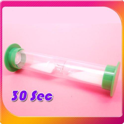 

Free shipping Wholesale 50PCS/LOT White sand Timer 30Second Hourglass Sandglass sand timer Great for Coffee Kitchen