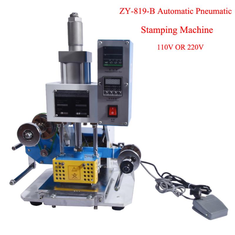 

ZY-819-B Automatic Pneumatic Stamping Machine leather Creasing machine,High speed name card Embossing machine