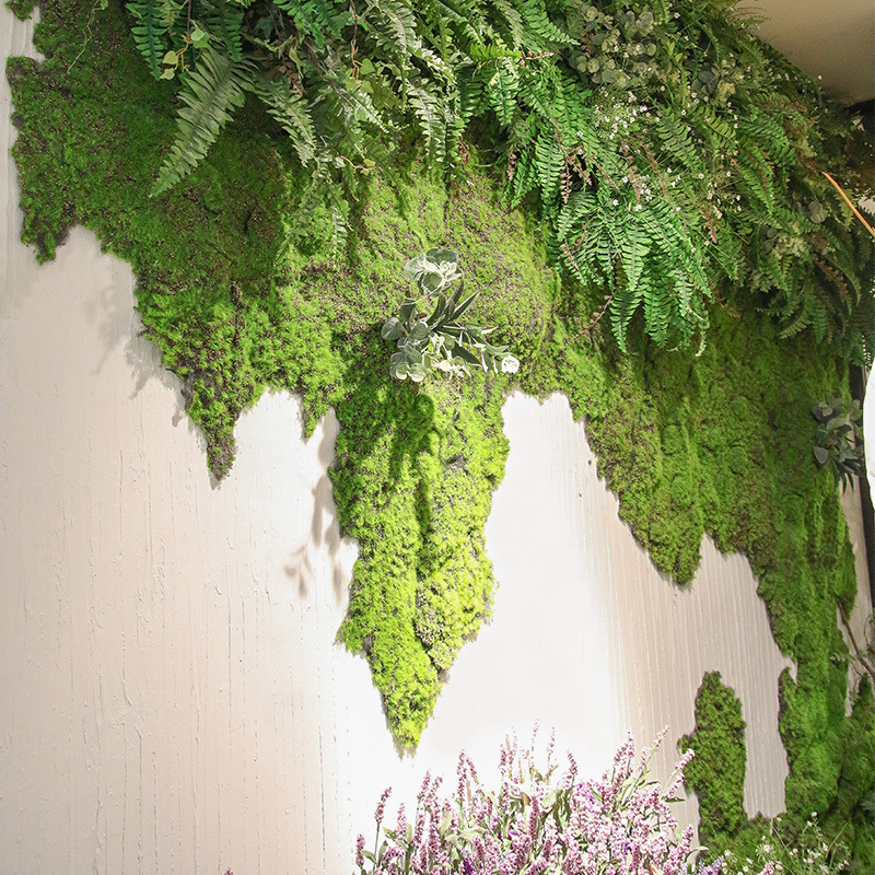 

Simulation Moss Turf Lawn Wall Green Fake Plant DIY Artificial Grass Board Wedding Home Hotel Background Shop Window Decoration