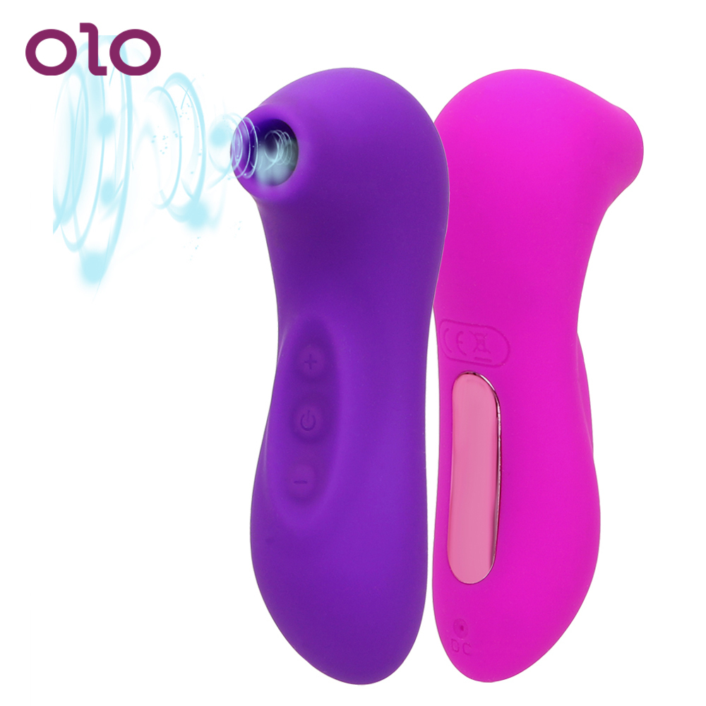 

OLO Clit Sucker Vibrator Nipple Sucking Clitoris Vagina Stimulator Sex Oral Licking Blowjob Tongue Vibrating Sex Toys for Women Y200226