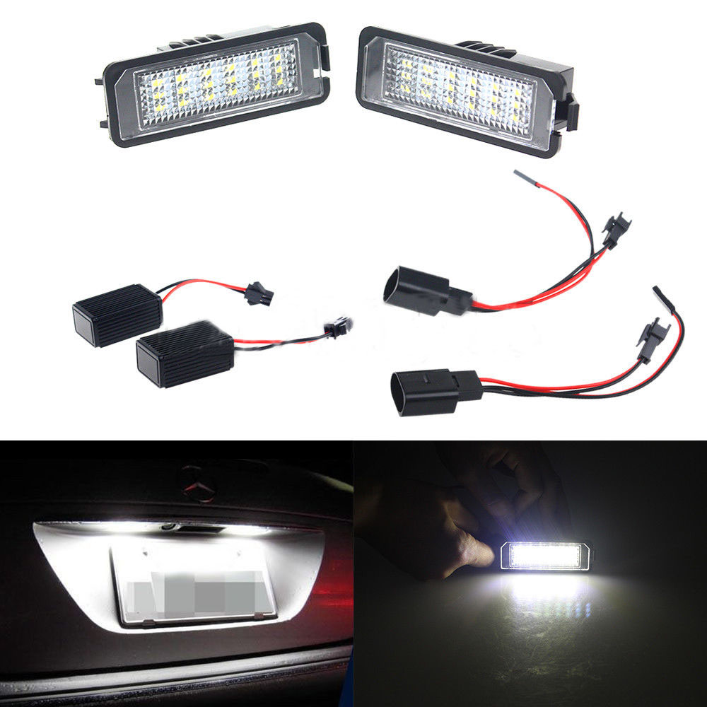

Pair Error free 24 LED Number License Plate Light For VW GOLF MK4 MK5 MK6 PASSAT