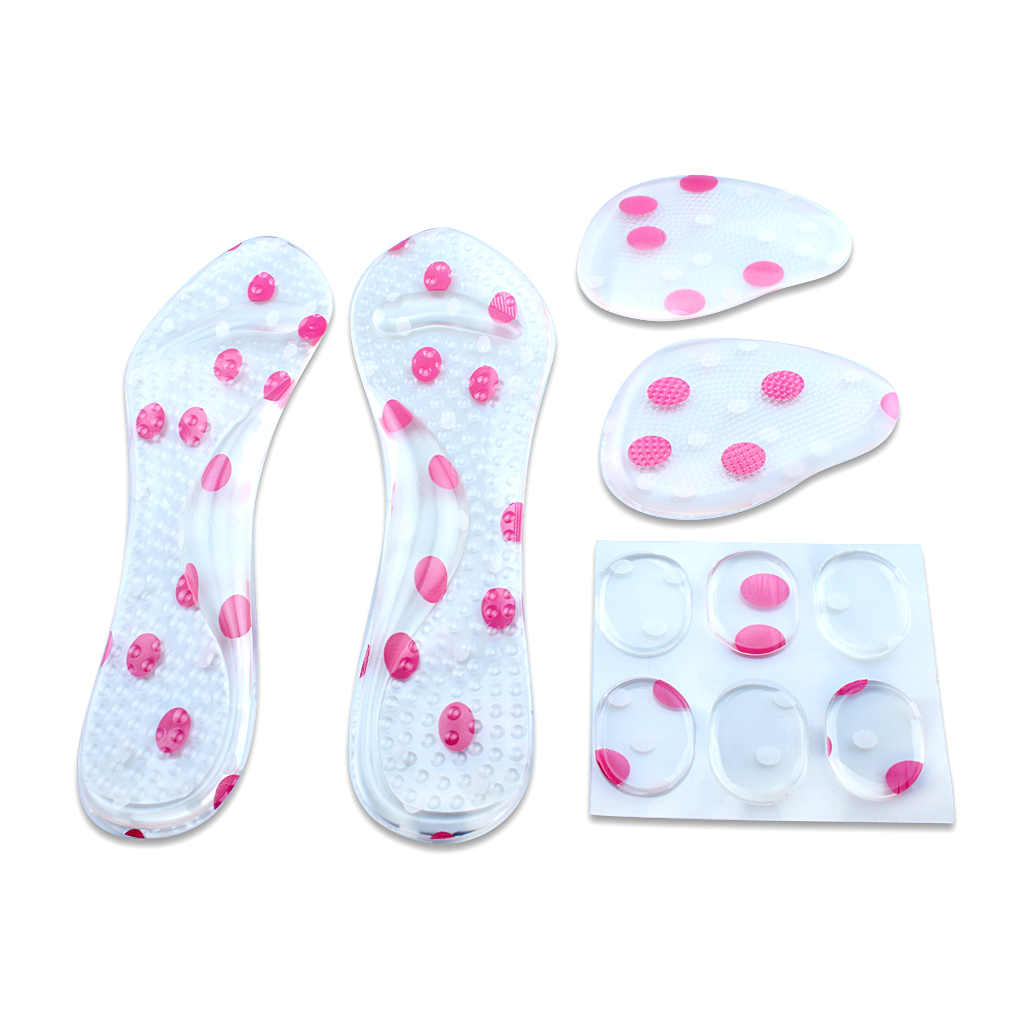 6Pcs Silicone Insoles Insert Anti Slip Gel Pads Forefoot Protector For Heels cb