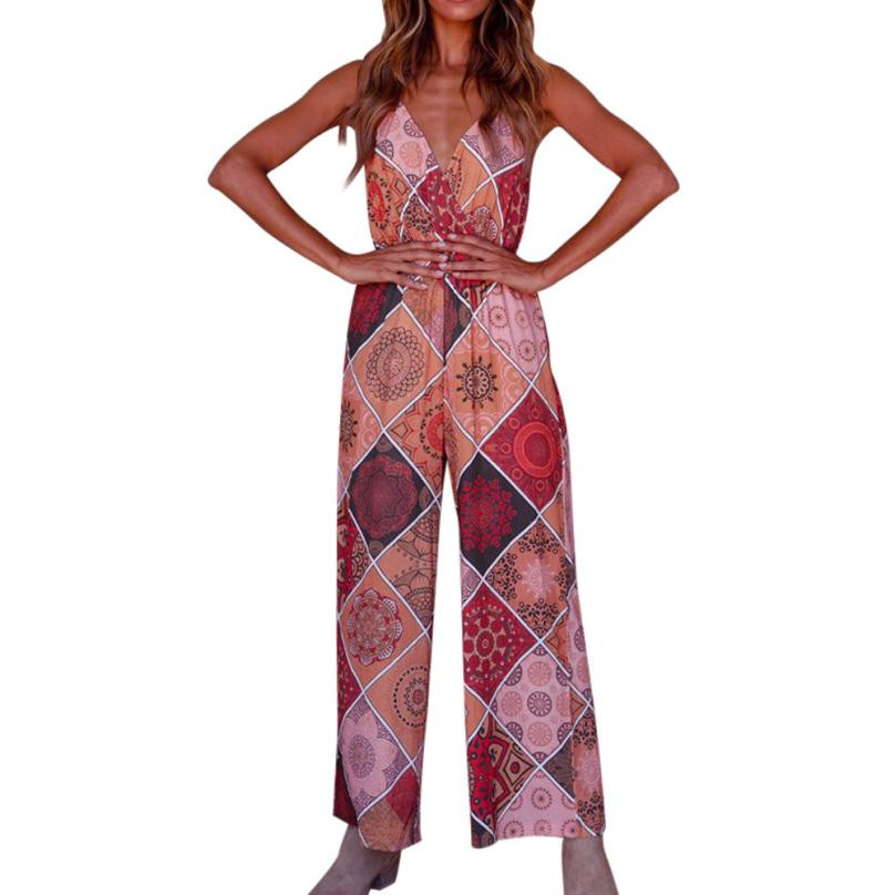 ladies animal print jumpsuits