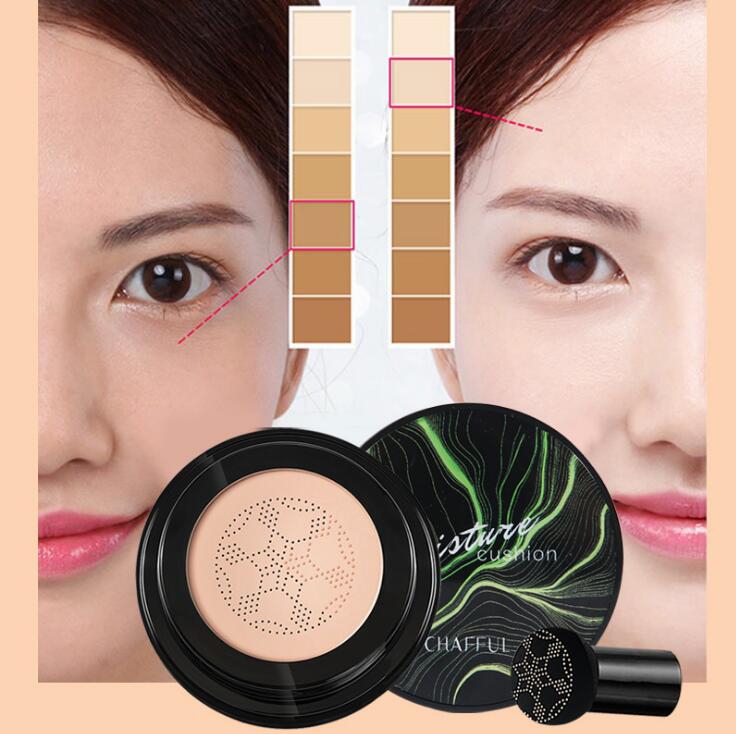 

Mushroom Head Air Cushion BB Concealer CC Cream Foundation Permeable Natural Brightening Makeup Creams free ship, White