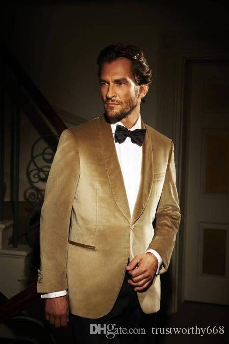 

Cheap And Fine One Button Groomsmen Shawl Lapel Groom Tuxedos Men Suits Wedding/Prom Best Man Blazer ( Jacket+Pants+Tie) M68, Same as image