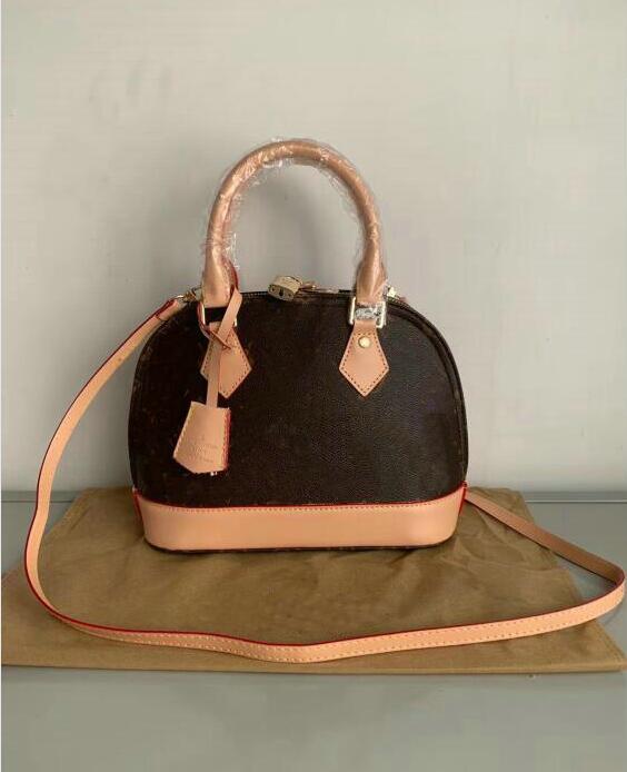 

2020 Designer Women Female Shoulder Bag Crossbody Evening Bags Fashion shell bag canvas and leather shell bag designer luxury handbag, Brown grid
