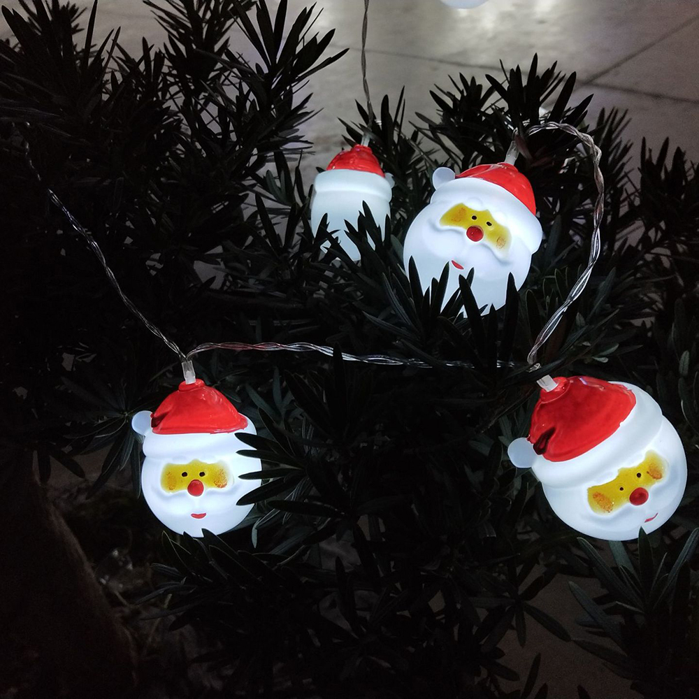 

20LED Outdoor Lights Christmas Tree Ornaments Christmas Decorations Home Decorations Elk Snowman Snowflake Pendant
