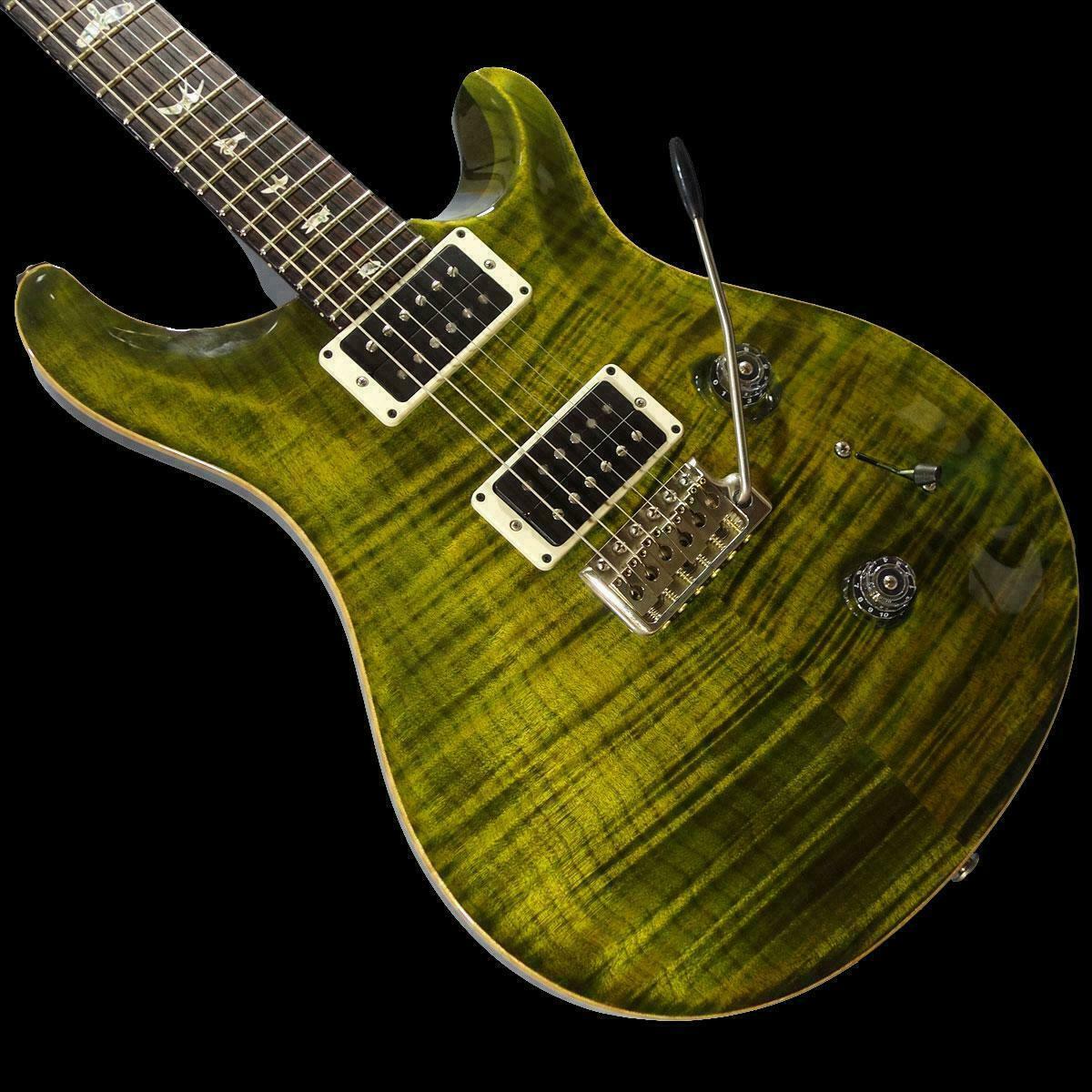 

Custom 24 Library 10 Top Jade Green Burst Electric Guitar Flame Maple Top Signature Smith 24 frets China Made Guitars