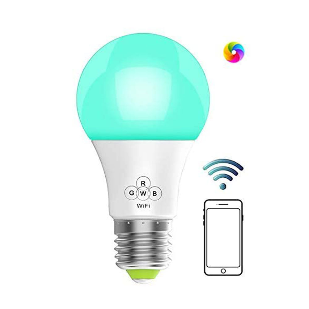 

WiFi Smart Dimmable LED Bulbs, E27/E26 Music Sync RGB Color Changing Light Bulb, Compatible with Alexa, Echo, Google Home, IFTTT, 4.5W