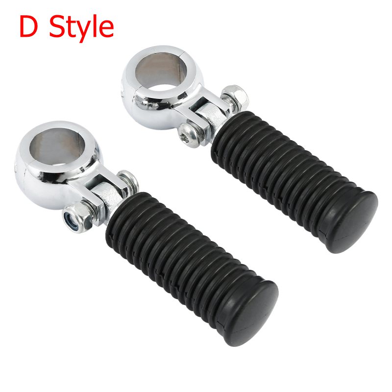 

Motorcycle 1.25" Engine Guard Highway Bar Foot pegs Footrests For Dyna Touring Softail Sportster
