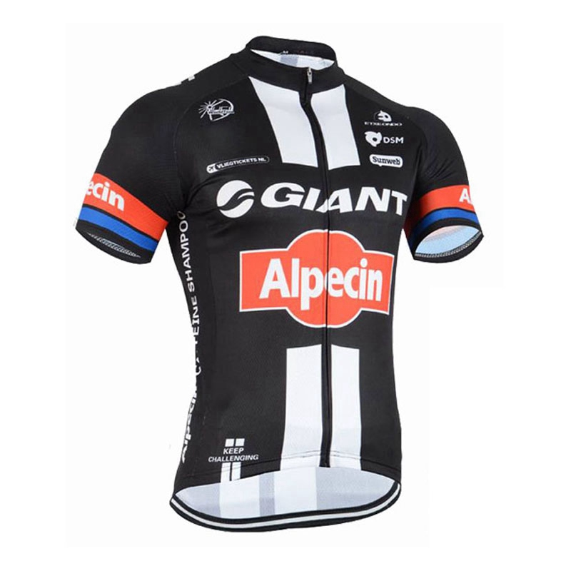 

GIANT-Alpecin TEAM Short Sleeve pro Cycling Jersey Bicycle shirt /Bike BIb Shorts men cycling clothing S21030601, Black;red
