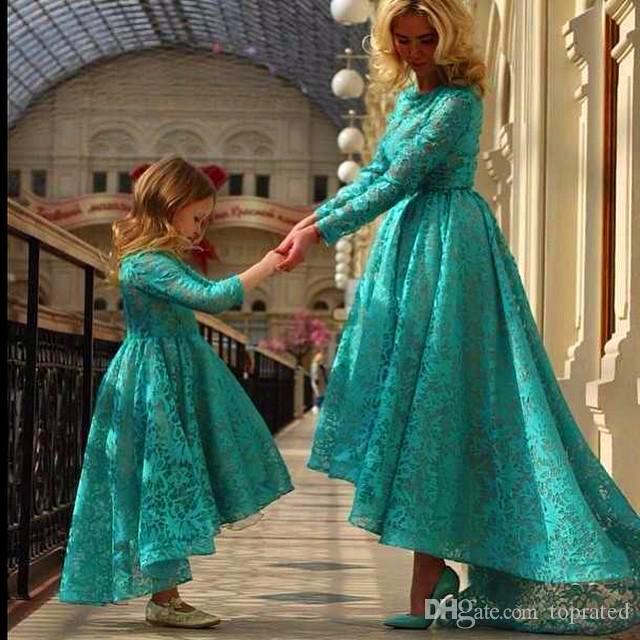 mom and daughter party wear dress