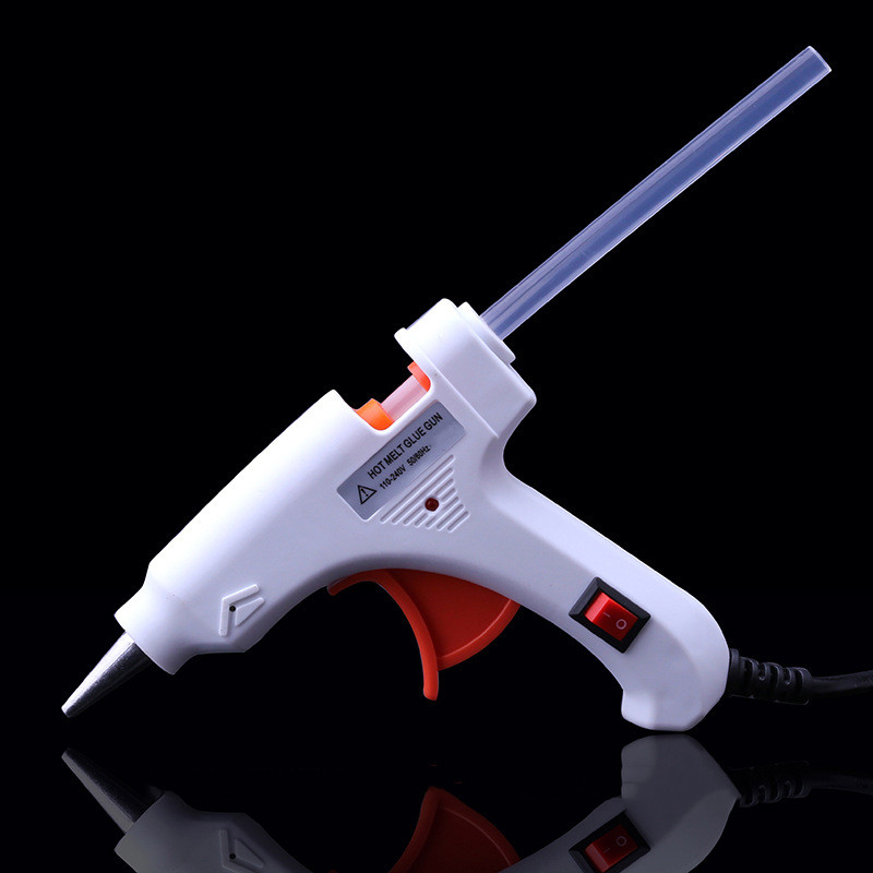 

DIY Mini Removable Thermo Electric Heat Temperature Repairs Tool Hot Melt Glue Gun with Glue Stick 7mm 20W 110V-240V