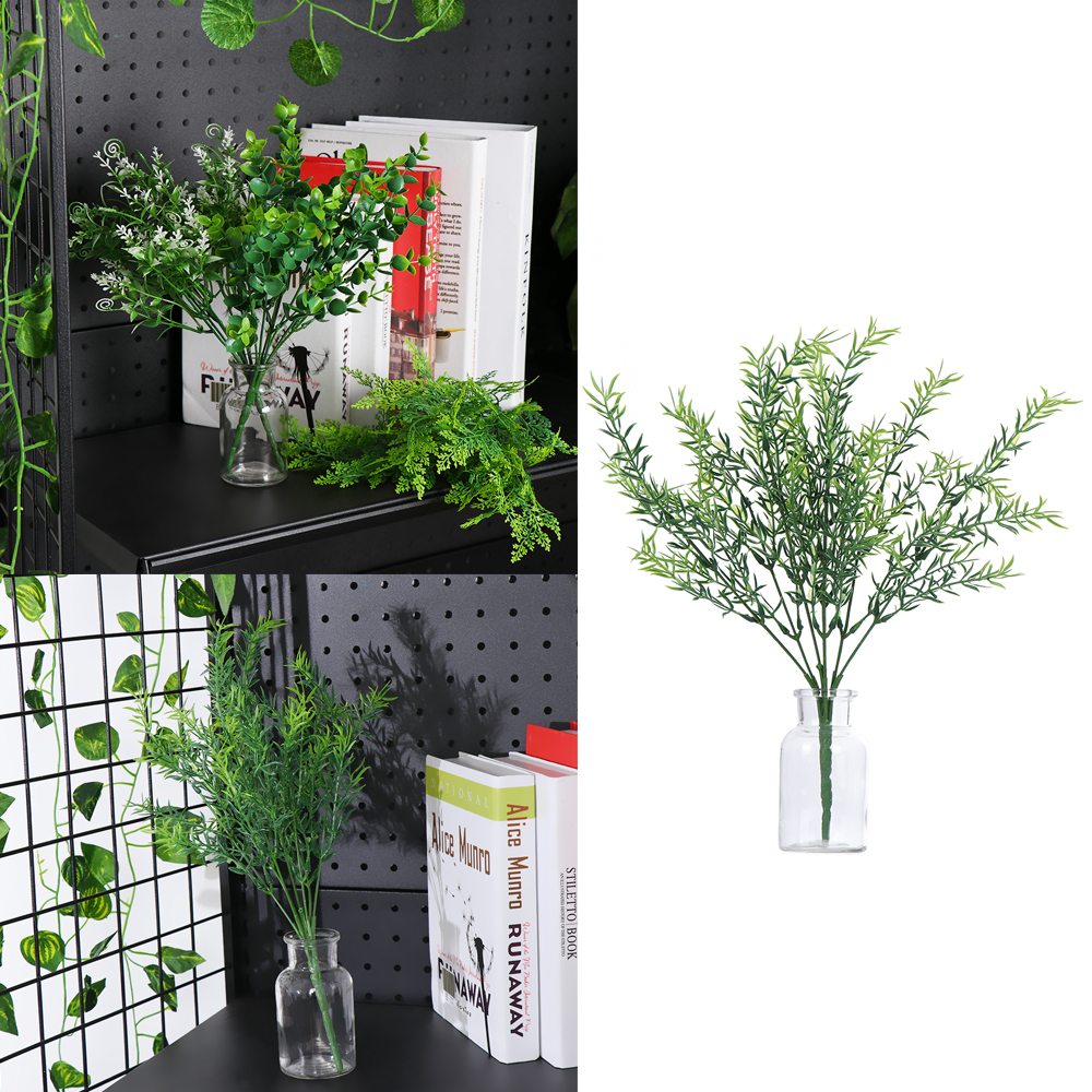 

1PC New Fashion Artificial Plastic Grass Plant Fake Grass Flower Potted Plant Best Quality Direct Sold by Factory Home Decor