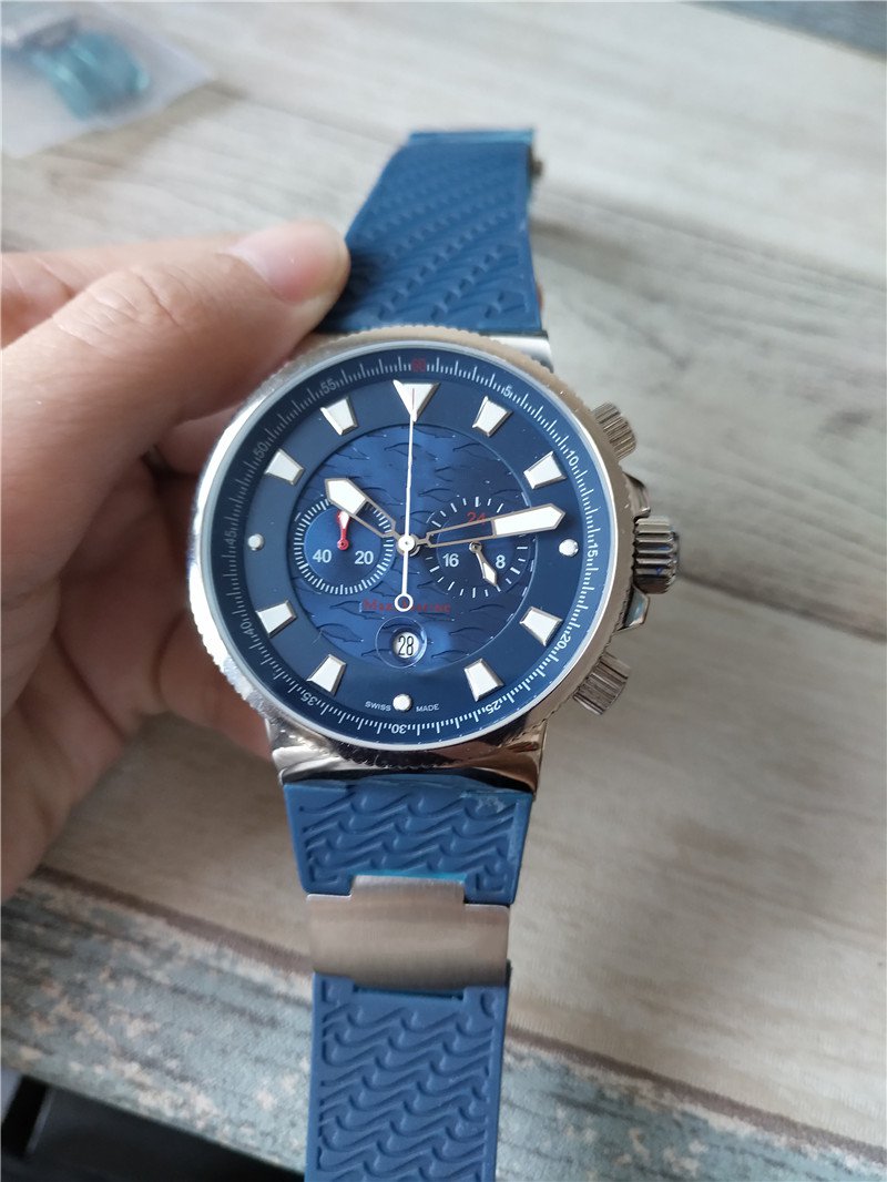 Hot sale Luxury watch for man Stainless Steel quartz movement stopwatch Mens chronograph wrist watch man Watches UN12-image-466477948