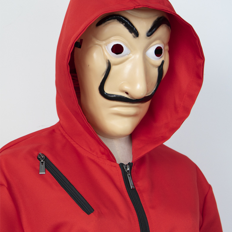 

2020 Salvador Dali Movie Costume Money Heist The House of Paper La Casa De Papel Cosplay Halloween Party Costumes & Face Mask