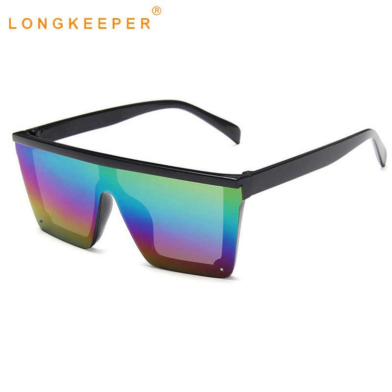 New Kids Sunglasses Boys Girls Fashion Oversized Colorful Lens Sun Glasses Children Rimless Square Eyewear Uv400 Mirror Oculos EhMwr