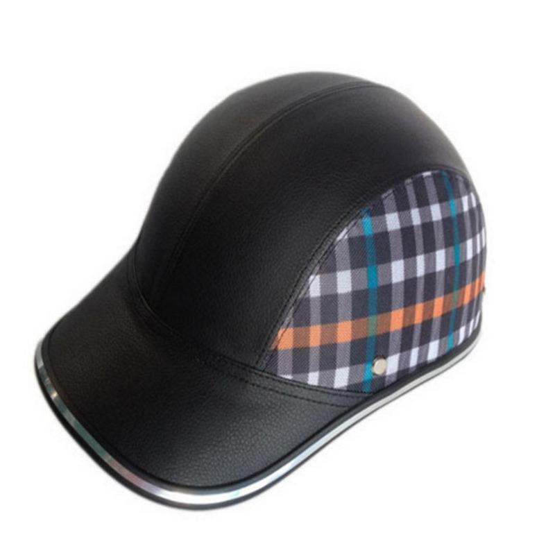 

Motorcycle Bike Scooter Half Helmet Baseball Cap 30-46cm/11.8x18.1inch (adjustable) Style Safety Hat, Multicolor