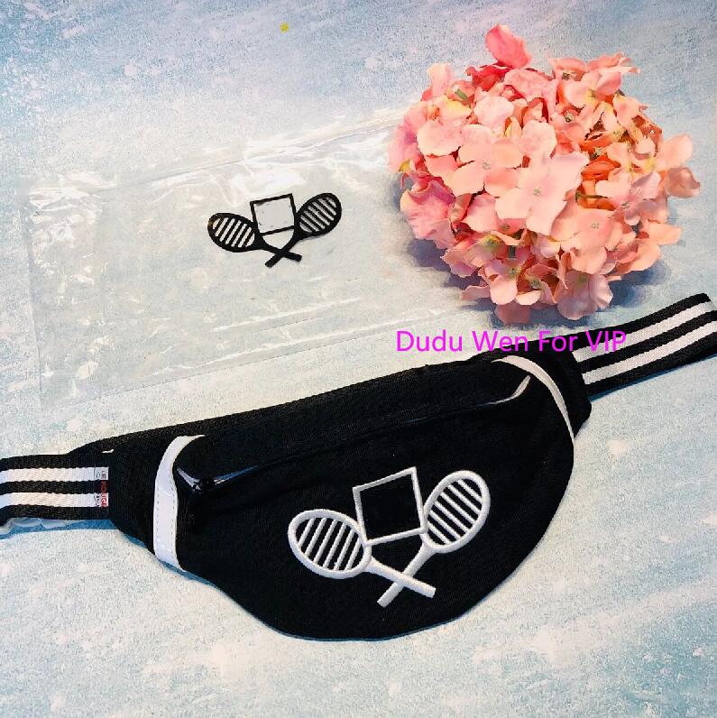 

30X14X5CM Fashion canvas waist Bag Chain belt Sport Bags classic smartCC storage case sport wriast bag