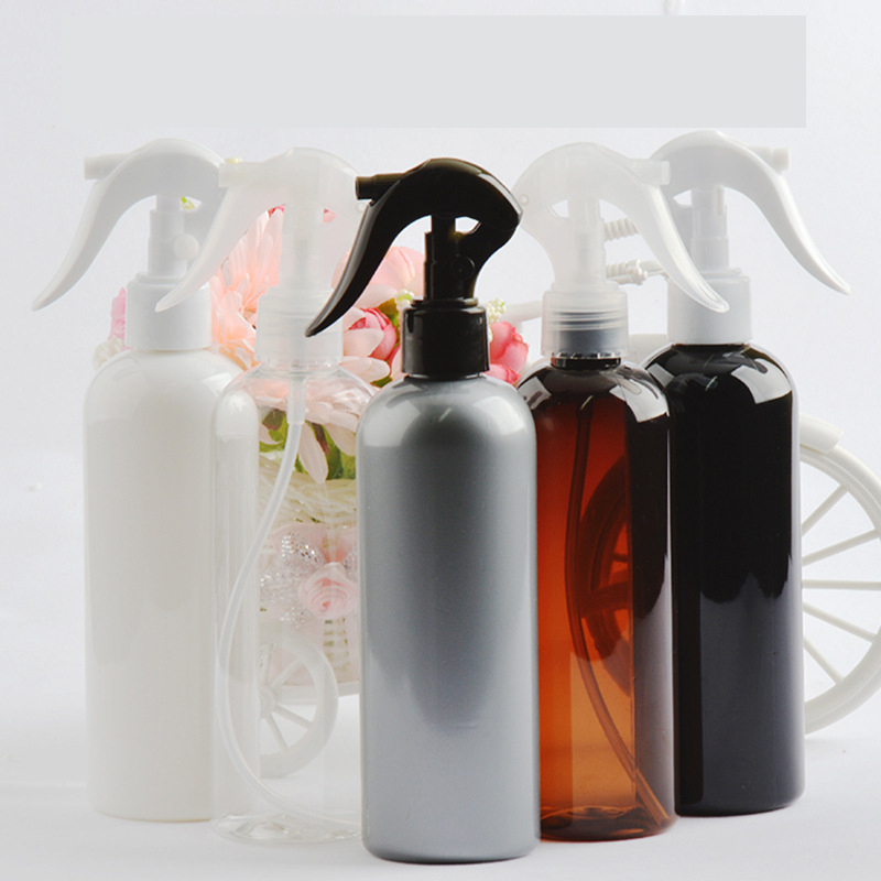 

300ml Black Plastic Spray Bottles with Fine Mist Sprayer Shampoo Shower Gel refillable bottle